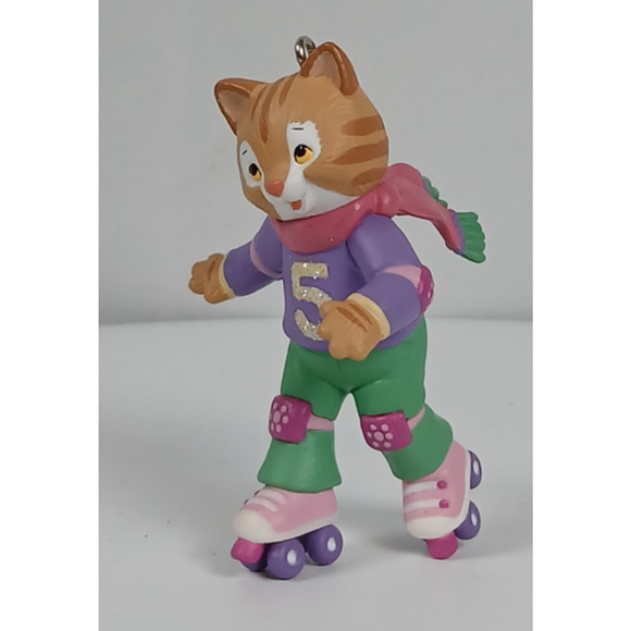 My Fifth Christmas 5th Girl Cat Hallmark Ornament 2007 - Picture 4 of 11